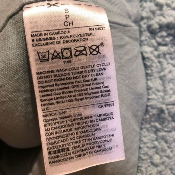 Gap Sherpa Mock Neck Pull Over Size Small - Picture 13 of 15